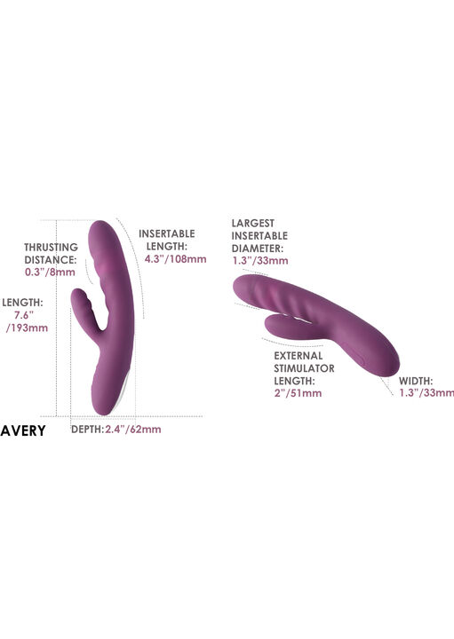 Svakom Avery Powerful Thrusting Rabbit Vibrator image number 1.0