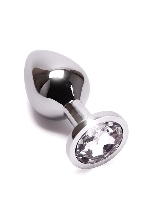 Medium Jewelled Metal Butt Plug image number 0.0