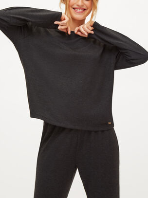 Marie Brushed Long-Sleeve Top