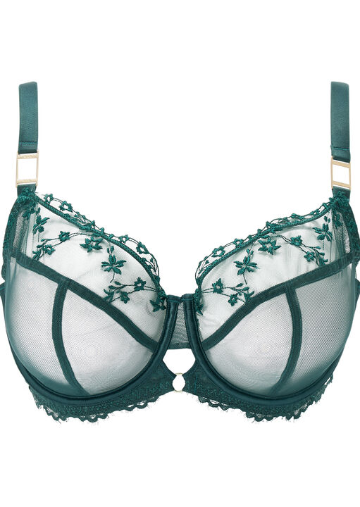 Knickerbox Hallie Embroidered Non Padded Balcony Bra image number 9.0