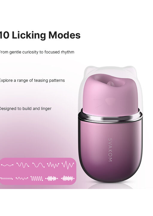 Svakom Klitty Triple-Action Tongue Licking & Suction Vibrator image number 3.0
