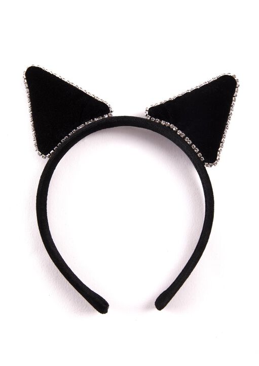 Velour and Diamante Cat Ears image number 4.0