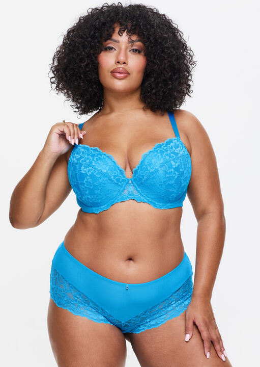 Sexy Lace Padded Plunge Bra image number 7.0