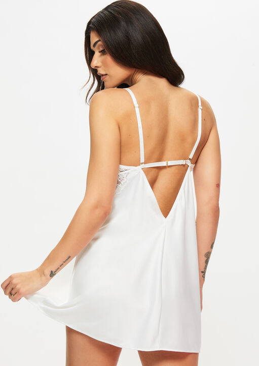 Endless Attraction Satin Chemise Lingerie image number 4.0