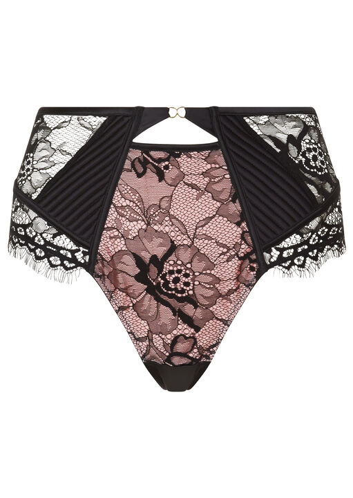 Romantic Lace High Waisted Thong  image number 3.0