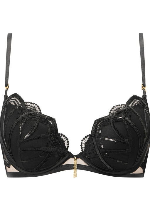 Desiring Decadence Padded Plunge Bra image number 4.0