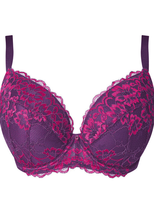 Sexy Lace Padded Plunge Bra image number 11.0