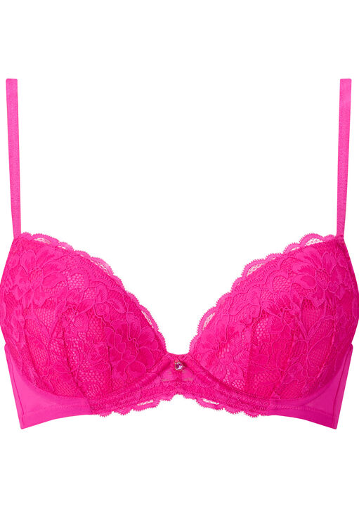 Sexy Lace Padded Plunge Bra image number 5.0