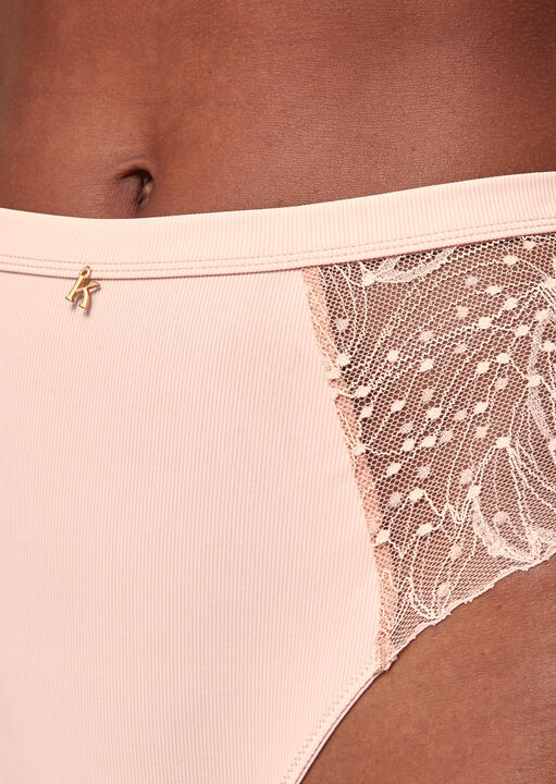 Knickerbox Louisa Lace High Waisted Brazilian Knickers image number 3.0