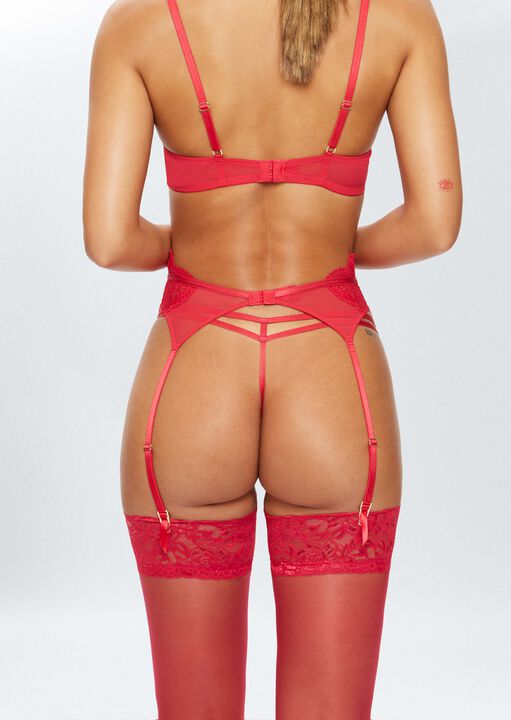 Sexy Lace Sustainable Suspender Belt image number 2.0