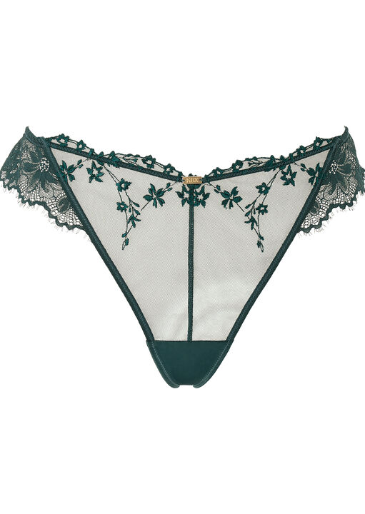 Knickerbox Hallie Embroidered Thong image number 4.0