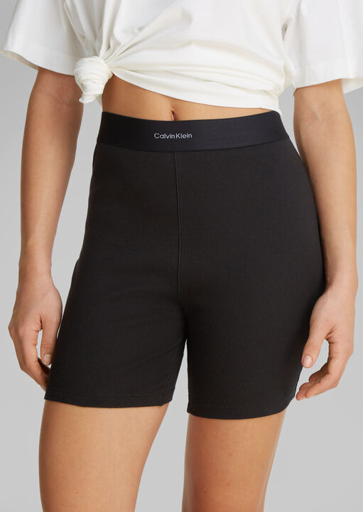 Cotton Stretch Rib Bike Shorts image number 0.0