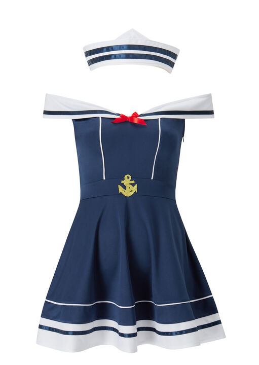 Sexy Sailor 2 Piece Costume with Hat image number 5.0