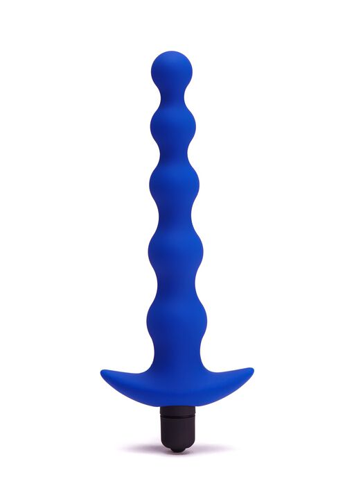Silicone Vibrating Graduated Anal Beads with Removable Bullet image number 0.0