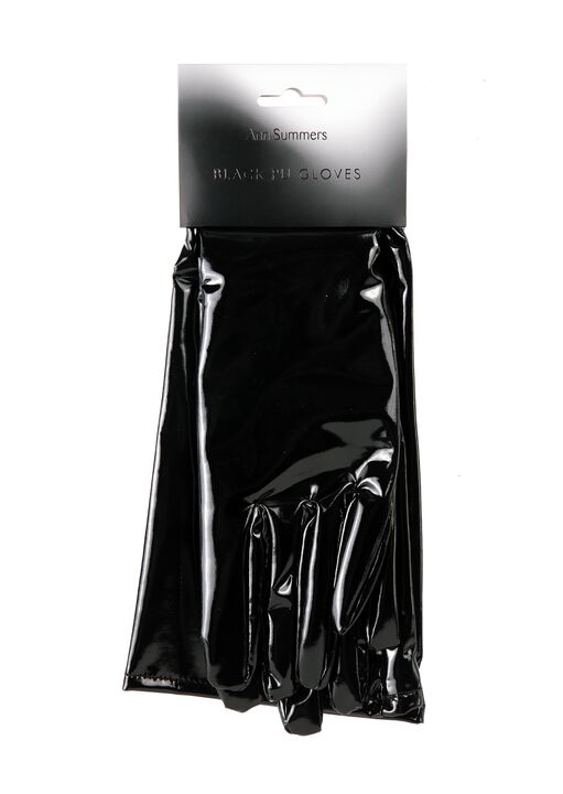 PU Wet Look Elbow Length Gloves image number 5.0