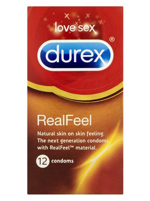 Durex Real Feel Non Latex 12 Pack Condoms