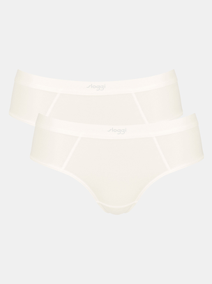 Ever Ease Hipster Brief 2 Pack - White