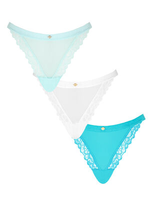 3 Pack Mixed Thong - Multi