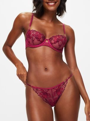 Knickerbox Marilyn Embroidered Non Padded Balcony Bra
