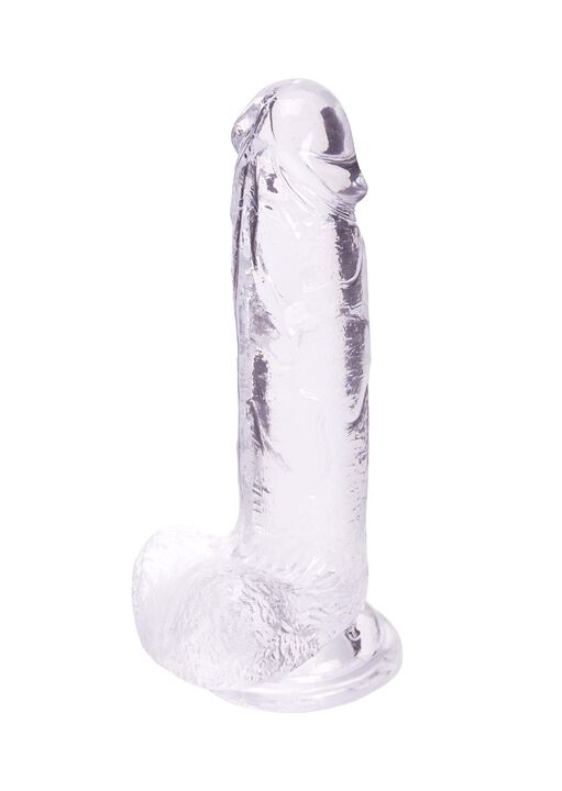 6 Inch Realistic Jelly Dildo with Suction Cup Base image number 0.0