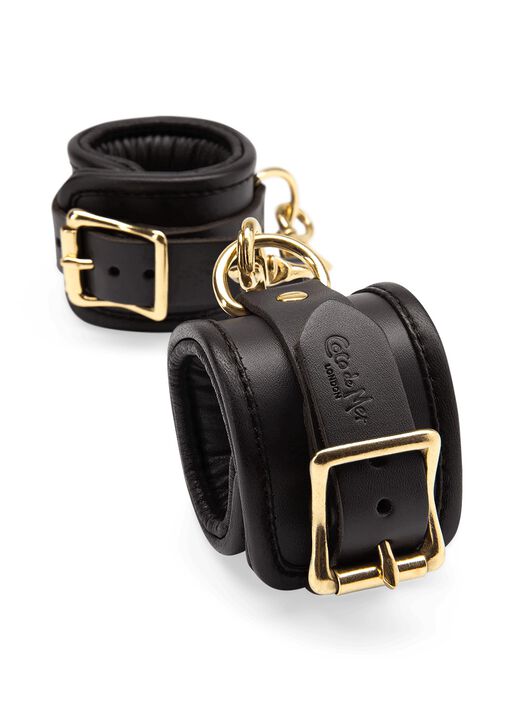 Coco de Mer Leather Ankle Cuffs image number 1.0