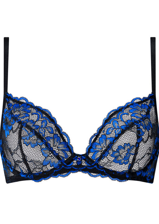 Sexy Lace Non Padded Plunge Bra image number 5.0