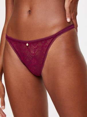 Alice String - Dark Red