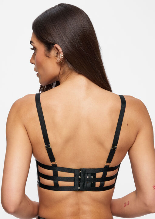 Lustful Lure PU Bra image number 3.0