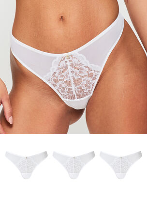 Sexy Lace 3 Pack Thong