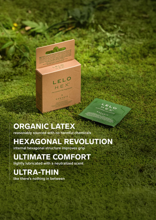 LELO Hex Condoms Organic - 3 Pack image number 2.0