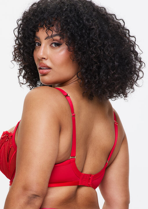 Desiring Decadence Non Padded Fuller Bust Balcony Bra image number 3.0