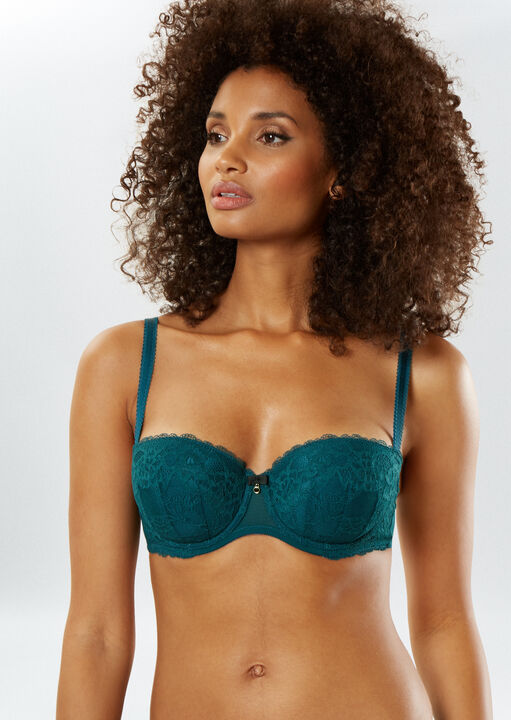 Sexy Lace Balcony Bra  image number 2.0