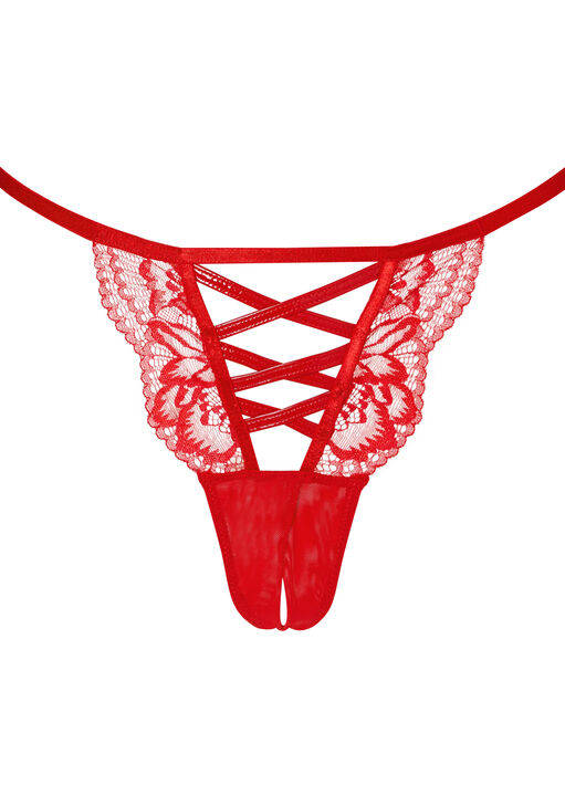 Kiss Me Later Crotchless G-String image number 4.0