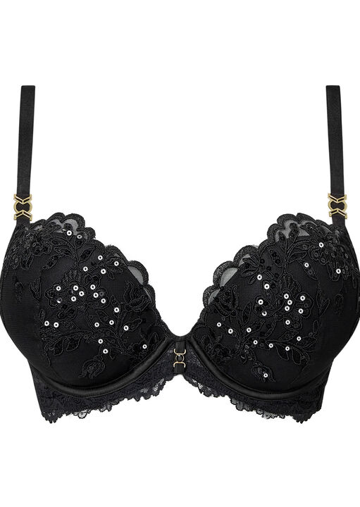 The Icon Fuller Bust Padded Plunge Bra image number 3.0