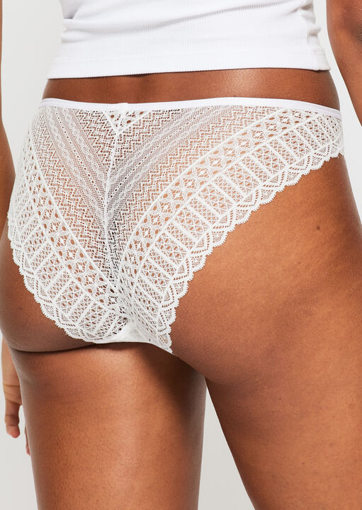 3 Pack Lace High Leg Brief image number 3.0