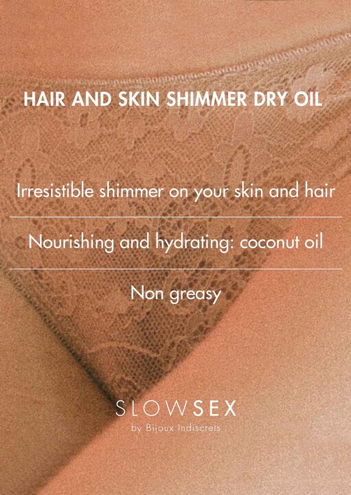 Bijoux Indiscrets Slow Sex Hair And Skin Shimmer Dry Oil image number 5.0