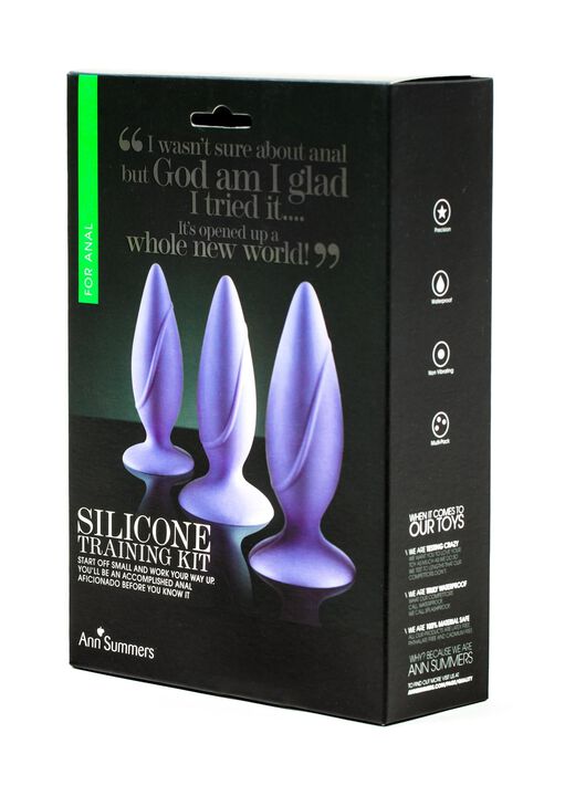 Silicone Butt Plug 3 Piece Anal Training Kit image number 1.0