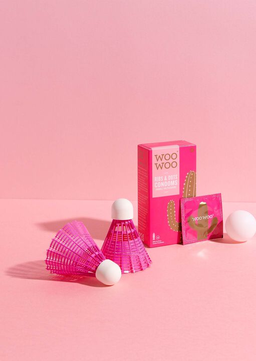 Woo Woo Ribs & Dots Condoms 12 Pack image number 6.0