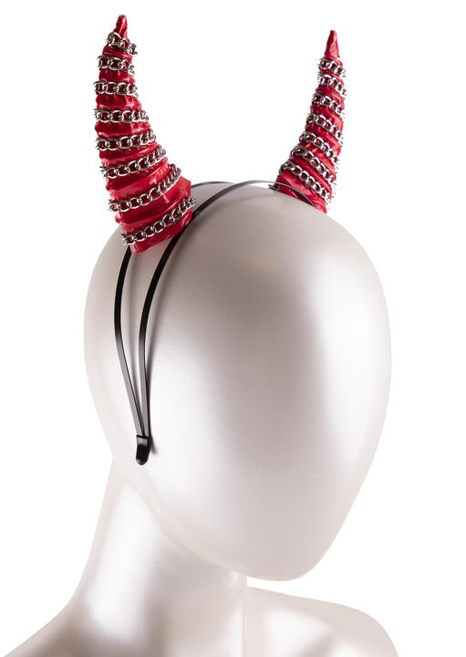 Chain Devil Horns Headband image number 2.0