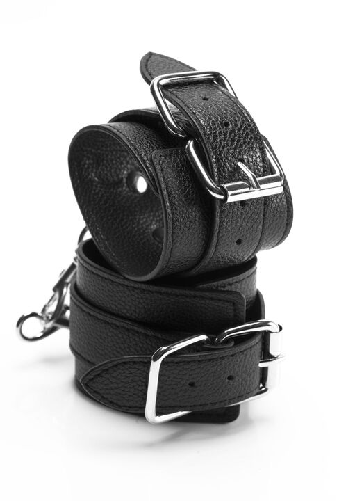 Beginners Faux Leather Buckle Handcuffs image number 5.0