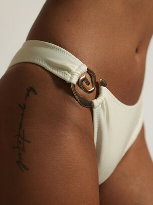 Swirl High Leg Bikini Bottom