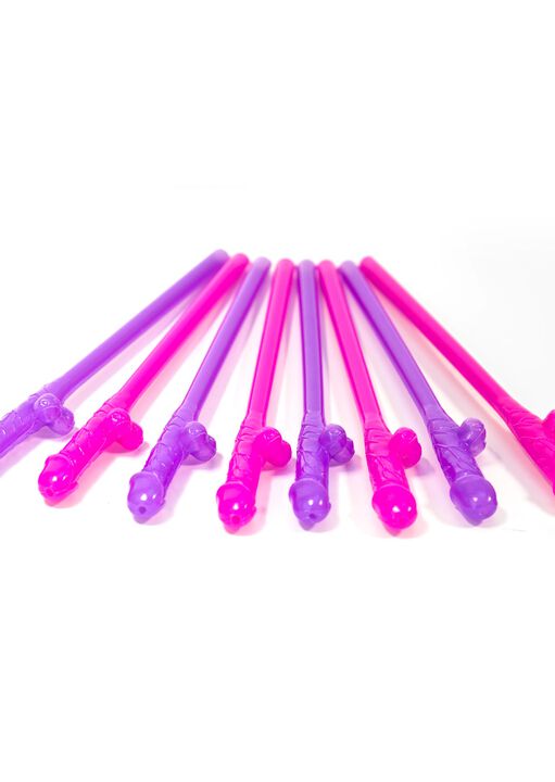 Willy Drinking Straws Novelty Gift - Pack of 8 image number 2.0