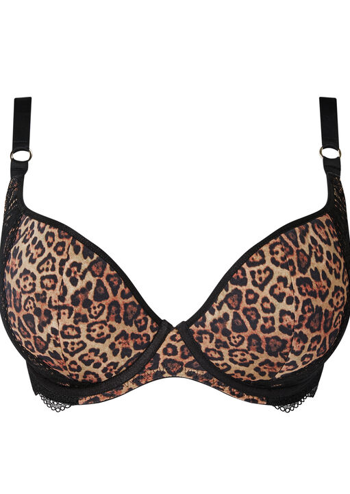 Feline Fantasy Padded Plunge Bra image number 10.0