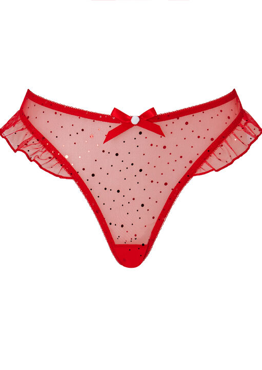 Merry Kissmas Christmas Sparkle Brazilian Knickers image number 4.0