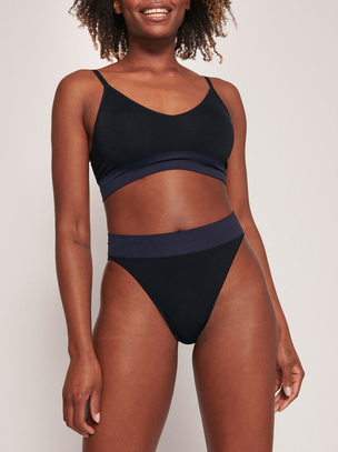 Ever Infused Aloe Bralette - Black