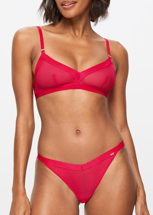 Zadie Non Pad Crop Bralette image number 0.0