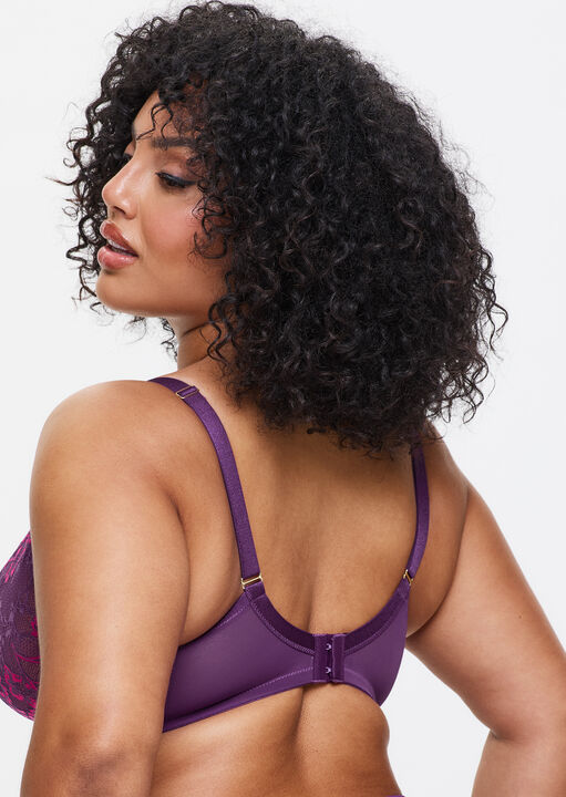 Sexy Lace Fuller Bust Non Padded Plunge Bra image number 2.0