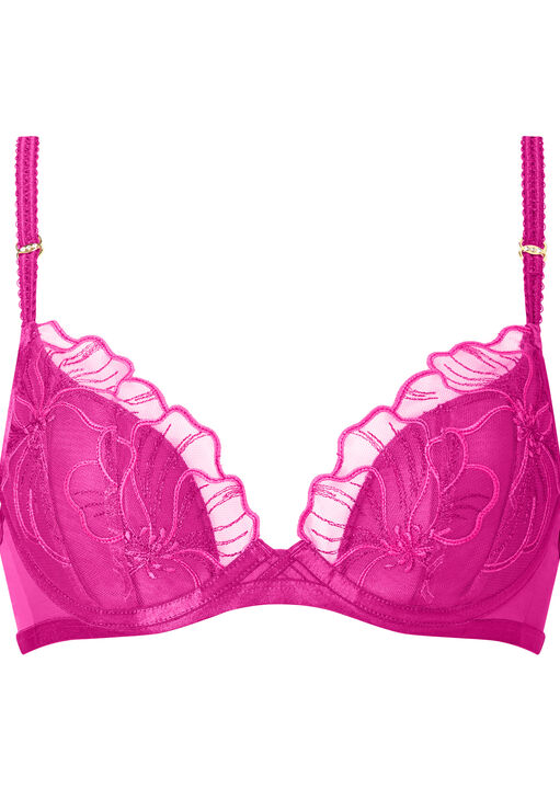 Floral Fling Padded Plunge Bra image number 5.0