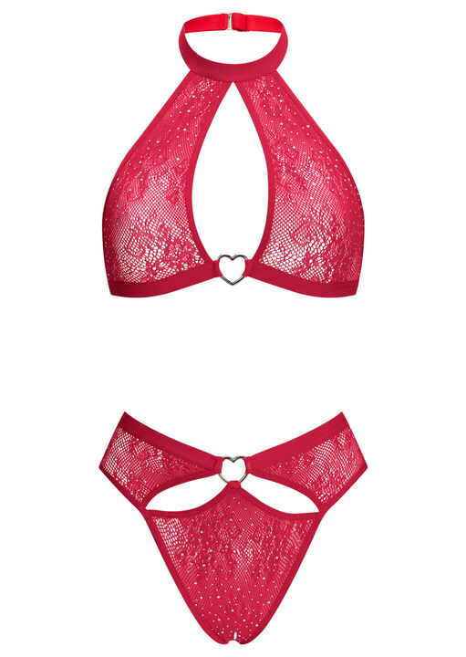 Heartthrob Crotchless Set image number 6.0