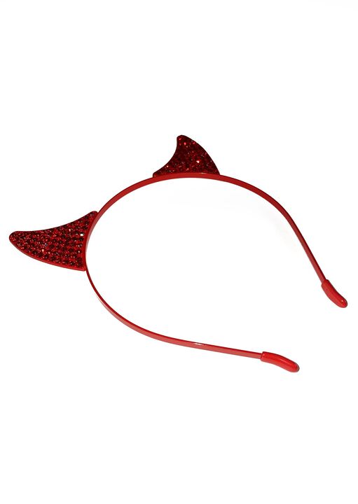 Headband with Devil Horns image number 1.0